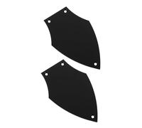 TOYANDONA 2 Piezas Truss Rod Cover de Metal Negro para Guitarra Placa de Resistente la Corrosión para Reemplazo y Estabilidad del Mástil Accesorio Profesional para Instrumentos