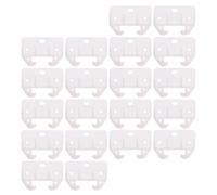 TOYANDONA 20 Guías Deslizantes de Plástico de Color Blanco para Muebles y Cajones Instalación Fácil y Diseño Fuerte para Correderas Centrales