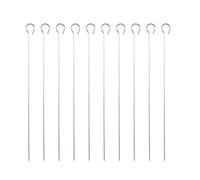 TOYANDONA 25 Piezas de Acero Inoxidable Gancho Redondo y Forma de Nueve para Barbacoa en Restaurante y Uso en Cocina, Resistentes y Duraderos