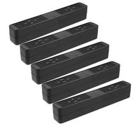 TOYANDONA 5 Piezas Barra Humidificadora para Cigarros Negra de Plástico, Portátil Liberación Continua de Humedad para Sistema de Humidificación en Casa y Humidores de Viaje