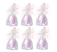 TOYANDONA 6 Piezas Peso para Globos de PVC Acabado Foil para Ramos de | Base de Material Sólido, Instalación Sencilla y Reutilizable, para Globos Inflados y Decorativos en Graduación y Shower