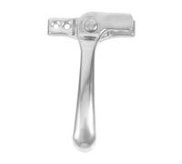 TOYANDONA Acero Inoxidable, Cerradura de Ventana de Guillotina Doble, Plata, Manija de Puerta contra Tormentas, Separación 6 Mm-8 MM, Distancia entre Orificios 9mm, para Ventanas Correderas