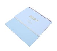 TOYANDONA Azul Calendario de Sobremesa 2026-2027, Diseño Minimalista | Papel, Escritura Suave y Diseño Compacto, para Casa, Estudio y Uso Profesional