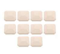 TOYANDONA Briquetas Cerámicas 5x5 Cm 10 Piezas, para Parrilla de Gas | Cerámica Beige, Diseño Hueco Cuadrado, Retención Térmica y Reparto Uniforme, para Camping al Aire Libre