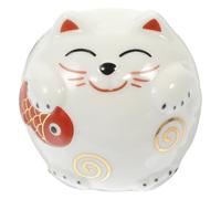 TOYANDONA Caja De Ahorros Cerámica Forma De Gato para Decoración De Mesa y De para Cumpleaños y Ocasiones Especiales