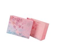 TOYANDONA Caja de Papel para San Valentín Diseño Sakura Rosa Juego de Estuche y Bolsa de 25X18X8 CM Adecuado para Embalaje de Regalos de Cumpleaños y Festivales