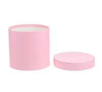 TOYANDONA Caja Redonda de Cartón para Flores Mini, Color Rosa, Versátil para Arreglos Frescos y Eventos como Bodas y Celebraciones