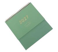 TOYANDONA Calendario de Sobremesa 2026-2027 de Papel Verde para Oficina | Diseño Minimalista, Escritura Suave Traspaso, para Estudiantes y Profesionales en Espacios Académicos