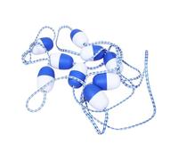 TOYANDONA Cuerda de Bola Flotante para Muelle de 4 Metros, Cuerda de Seguridad para Piscina con Polipropileno, Fácil de Almacenar y Alta Visibilidad para Seguridad Infantil y Natación