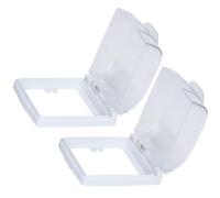 TOYANDONA Funda Protectora Pack de 2 Piezas para Timbre de Puerta Transparente Resistente Lluvia Intemperie Material Abs para Prolongar Vida Útil