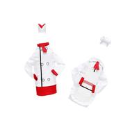 TOYANDONA Fundas para Botellas de Vino Navideñas Diseño de Ropa de Chef Juego de 2 Unidades Decoración Festiva para Botellas de Vino Tinto Accesorio para Adornos DIY en Fiestas de