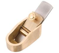 TOYANDONA Mini Cepillo de Latón para Violín Herramienta Manual de Carpintería con Fondo Plano Compacta y Portátil para Alisar y Recortar Madera Fabricación de Instrumentos Musicales