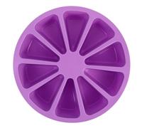 TOYANDONA Molde de Silicona Triangular para Hornear Pasteles 10 Porciones Individuales, Resistente al Calor y Apto para Tartas y Scones Caseros