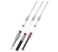 TOYANDONA Relleno de resortes de tinta para bolígrafo, convertidor para pluma estilográfica de 6 unidades, diseño compacto, compatible con 3,4 mm y 2,6 mm, suministros de papelería para