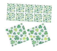 TOYANDONA Servilletas Cuadradas de Papel para Almuerzo y Fiesta Diseño de Trébol Verde 20 Unidades para Día de San Patricio