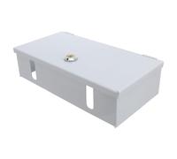 TOYANDONA Tapa del Interruptor de Luz Cierre, Cubierta Protectora para Enchufes Eléctricos de Hierro, Blanco, Tipo 86, Exterior, Residencial, contra Lluvia y Polvo