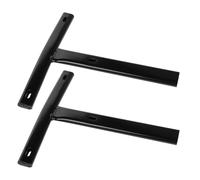 TOYANDONA Varilla de Respaldo en Forma de T para Silla de Oficina Negra, Acero Inoxidable, 2 Piezas, Soporte Lumbar Resistente para Sillas Giratorias en Oficina y Gaming