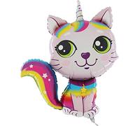 Toyland® Globo de lámina de gato unicornio arcoíris de 38 "- Cry Babies - ROSA - Decoraciones para fiestas