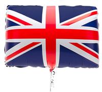 Toyland® Globo de papel de aluminio con bandera Union Jack grande de 22 pulgadas - Decoraciones británicas
