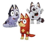 Toyland® Pack de 3 Globos Bluey de Aluminio - 29" Muffin, 30" Socks y 34" Rusty - Decoración para Fiestas Infantiles