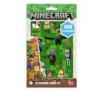 Toys & Gamers Ultimate Minecraft - Juego de calcomanías de 100 piezas, 5 hojas de calcomanías vibrantes para diversión creativa