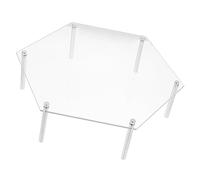 Toyvian 1 Juego Organizador De Escaparate Puesto De Postres Soporte De La Magdalena De Acrílico Soporte Organizador De Perfumes Servidor De Puesto De Panadería Metal Pastel Estante