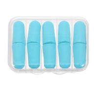 Toyvian 10piezas Tapones para Oídos para Dormir y Conciertos Espuma Viscoelástica Reducción de Ruido Unidades con Estuche Reutilizable Color Azul Claro para Estudio y Viajes