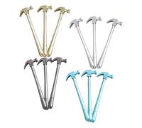 Toyvian 12 Piezas Bolígrafo de Gel Forma de Martillo, Punta Fina 0,5 MM | Plástico Tapa, Diseño Divertido y Ergonómico, Recambio de Tinta Incluido, para Escuela y Escritorio