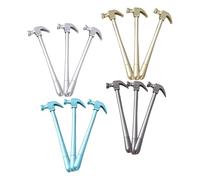 Toyvian 12 Piezas Bolígrafos de Tinta de Gel Martillo Tapa, Punta Fina 0,5 | Plástico, Cuerpo Ergonómico Antideslizante, para Papel y Cuadernos, Adecuado en Escuelas y Escritorio