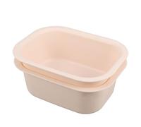 Toyvian 2 Piezas Lavabo para Accesorios de Mesa para Pañales de Ñiño, Lavabo Cambiador para Bebés, Portátil, Bordes Redondeados, Pp, Blanco, para Baño y Lavadero