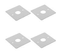 Toyvian 4 Piezas Placa de Cubierta Plana para Interruptor de Pared de Acero Inoxidable, Tapa para Orificio de Salida de 1 Pulgada, Protección contra Polvo y Fácil Instalación, Tamaño