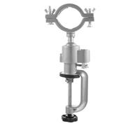 Toyvian Aluminio Soporte Abrazadera Aleación para Eléctrico, Taladro | Ángulo Ajustable y Rotación, Rango de Sujeción 44-58mm, para Madera y Metal Ligero