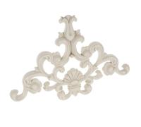 Toyvian Aplique de Esquina de Pvc Beige Diseño Europeo Tallado, Fácil Instalación y Limpieza para Decoración de Paredes y Techos