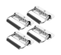 Toyvian Asas Plegables de Acero Inoxidable Paquete de 4 Piezas Multiuso y Portátiles Diseño Único y Carga Máxima de 25kg para Maletas y Cajas Industriales