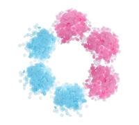 Toyvian Confeti para Revelación de Género en 6 Pack, Papel Redondo Rosa y Azul, Seguro Lugares y Fácil de Lanzar para Shower Interior