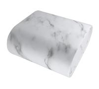 Toyvian Cubo de Basura de Plástico Diseño Mármol, Delgado y Pequeño Tapa, Papelera Estrecha para Cocina, Baño y Dormitorio, Adecuado para Espacios Reducidos Hogar