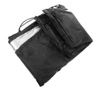 Toyvian Funda para Silla Colgante Tipo Huevo, Funda para Silla de Patio de Poliéster Negro, para Jardín y Patio, Cremallera Central, Protección contra Hojas y Diseño Ajustado