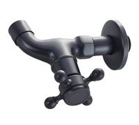 Toyvian Grifo de cobre negro para fregadero y piscina, con de 1/2'', montaje mural y uso recomendado en cocinas y exteriores
