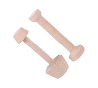 Toyvian Molde para Crear de Madera Piezas de 2 Tartas Hornear Huevo para Ligero Bases y Formar Caseras Tartaletas en Repostería