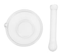 Toyvian Mortero de Vidrio Pilón para Laboratorio Químico y Cocina, Base Engrosada, Capacidad 60ml, Fácil Limpieza, Set de Molienda para Uso Científico y Gastronómico Reutilizable