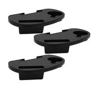 Toyvian Portavasos y Relajación al Aire Libre para Espacios Compactos con Clip de Plástico Negro, Bandeja Lateral Cómoda y Funcional Paquete de 3 Piezas para Silla Reclinable