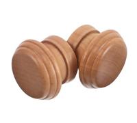 Toyvian Remates para Barras de Cortina Madera Maciza 28 mm 2 Unidades Tornillos M6 Tapas para Barra de Ropa Cortinas en habitación y Oficina Superficie Lisa