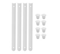Toyvian Rieles Deslizantes Estables y Ecológicos de Guías para Cajones de Plástico Blanco para Muebles 2 Juegos como Tocadores y Armarios