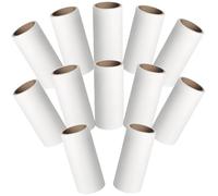 Toyvian Rodillo Quitapelusas Adhesivo Blanco 12 Unidades y 40 Pegatinas por Rodillo para Eliminar Pelos y Pelusas en Sofá y Ropa de Cama Limpieza Dejar Marcas