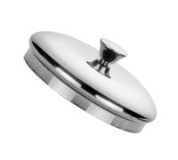 Toyvian Tapa Metálica de 10 Cm para Vasos y Botellas, Acero Inoxidable 304, Diseño Sencillo y Funcional, Tapa para Taza Asa, Adecuada para Infusiones y Bebidas Calientes
