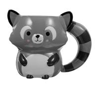 Toyvian Taza de Cerámica Diseño de Mapache 3d Fácil de Limpiar y Apta para Microondas Taza para Beber Adecuado para Café y Té Hogar