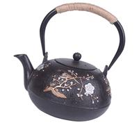 Toyvian Tetera Japonesa de Hierro Fundido Infusor y Asa Cómoda, Tetera Retro de Metal Adecuado Hogar y Preparación de Té