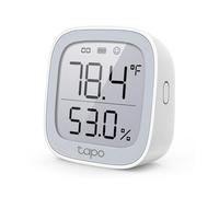 TP-Link Tapo - Monitor de temperatura y humedad con pantalla e-ink de 2.7 pulgadas, sensor suizo, notificaciones en tiempo real, gráficos visuales