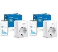 TP-Link Tapo P110 - Mini Enchufe Inteligente Wi-Fi (con Monitoreo Energético),Programar el Encendido/Apagado, Ahorro Energía, Compatible con Alexa y Google Home (Paquete de 2)