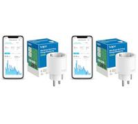 TP-Link Tapo P115 - Mini Enchufe Inteligente Wi-Fi con Monitoreo Energético, Programar el Encendido/Apagado, Ahorro Energía, Compatible con Alexa y Google Home, Color Blanco (Paquete de 2)